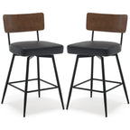 Lot de 2/3/4 tabourets de bar/comptoir pivotants rembourrés en similicuir