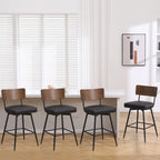 Lot de 2/3/4 tabourets de bar/comptoir pivotants rembourrés en similicuir