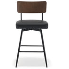 Lot de 2/3/4 tabourets de bar/comptoir pivotants rembourrés en similicuir