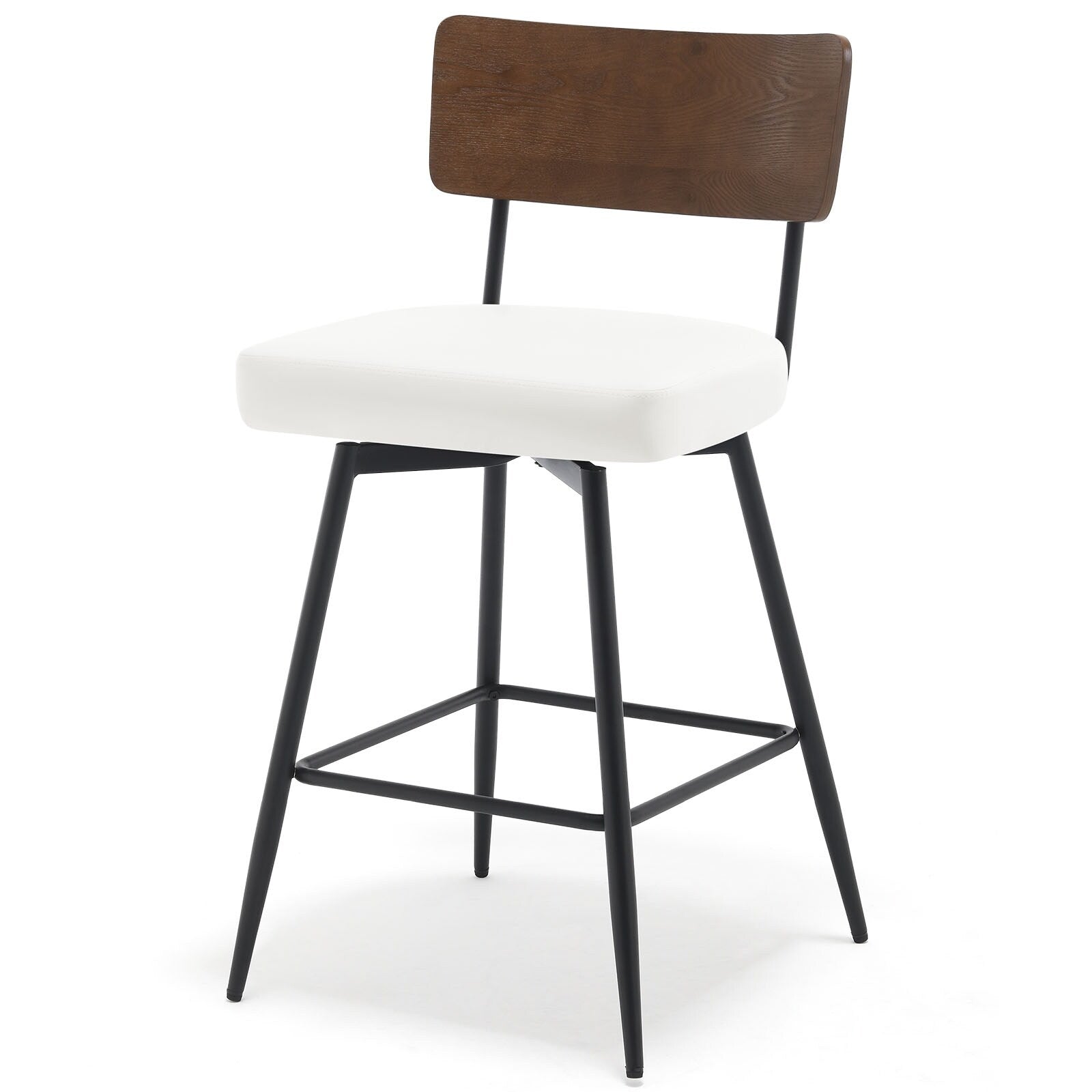 Lot de 2/3/4 tabourets de bar/comptoir pivotants rembourrés en similicuir