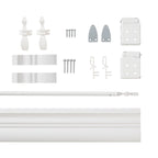 Store vénitien sans cordon en imitation bois - Blanc éclatant