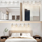 Luminaires de salle de bain en nickel brossé à 3/4/5/6 lumières