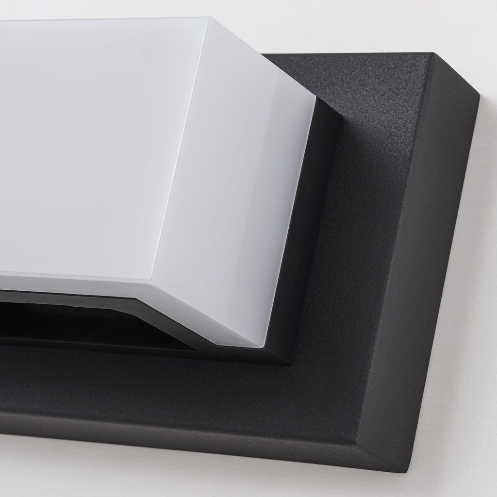 Applique murale LED moderne pour salle de bain, 3/4/5 lumières, noir mat, à intensité variable.