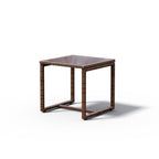 Ensemble de conversation 3 pièces en osier tressé avec coussins pour l'extérieur