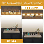 Luminaires modernes à 5 lumières en cristal pour salle de bain