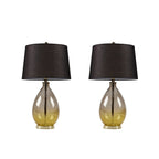 Lampe de table en verre Cortina Ombre de 510 Design, lot de 2