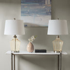 Lampe de table angulaire en verre 510 Design Harmony, lot de 2