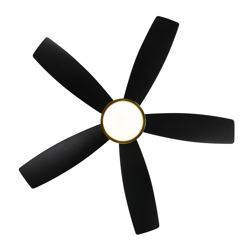 Ventilateur de plafond LED Breezary 65/52/42 à 5 pales avec kit d'éclairage et télécommande