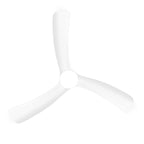 Ventilateur de plafond encastré à DEL noir/blanc de 52 pouces avec télécommande (3 pales)
