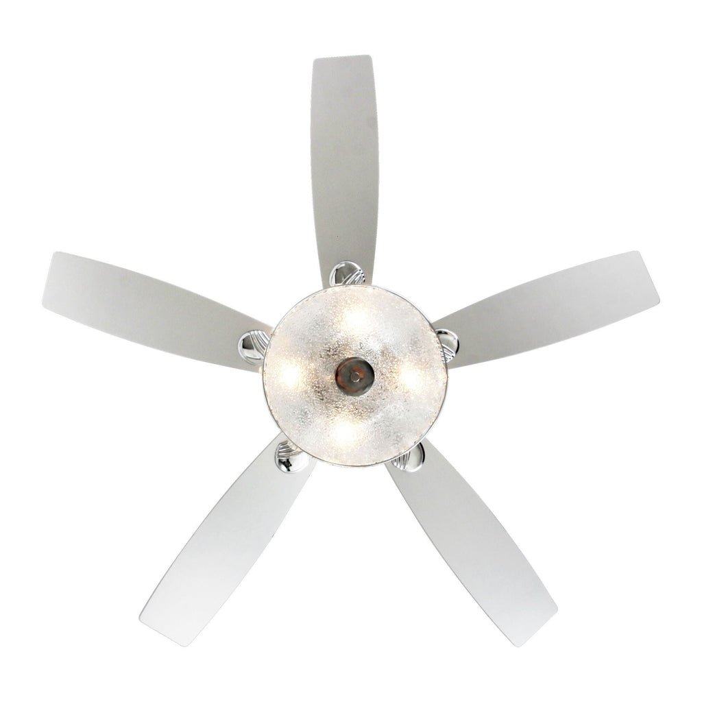 Ventilateur de plafond moderne à 4 lumières avec télécommande