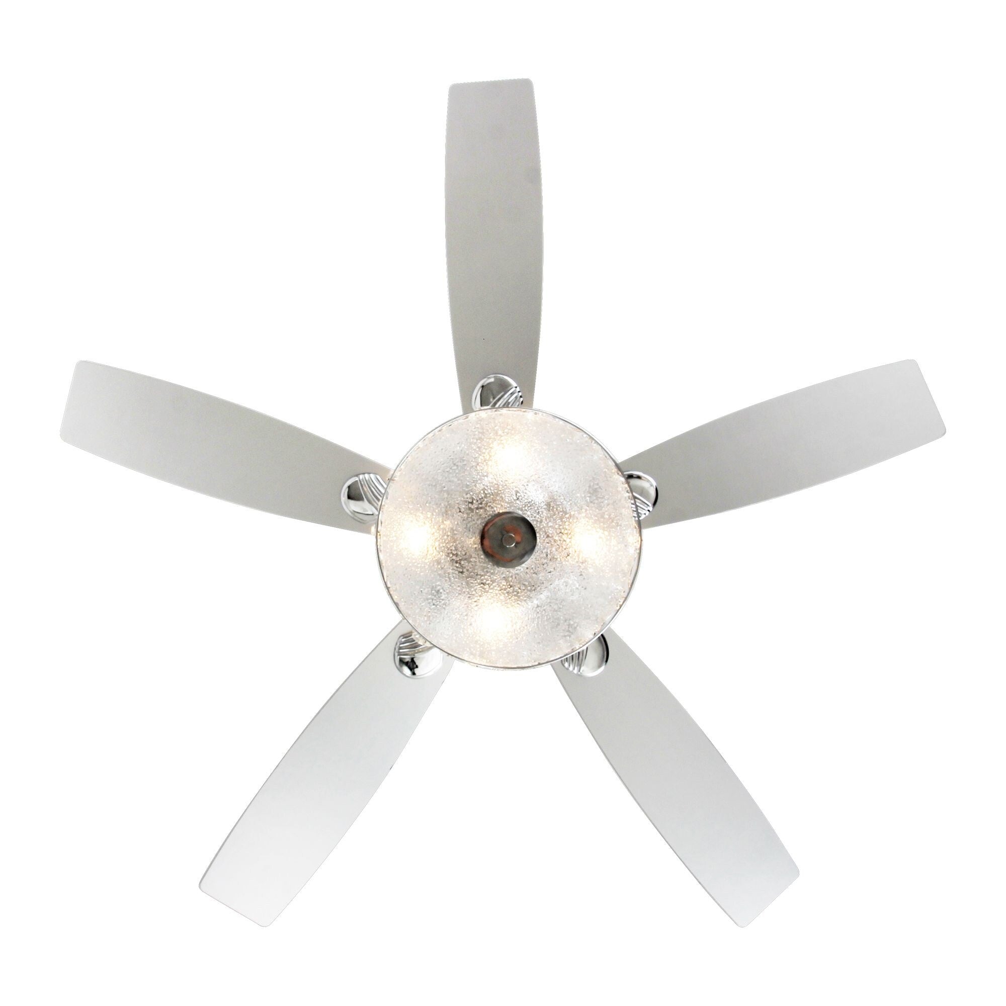 Ventilateur de plafond moderne à 4 lumières avec télécommande
