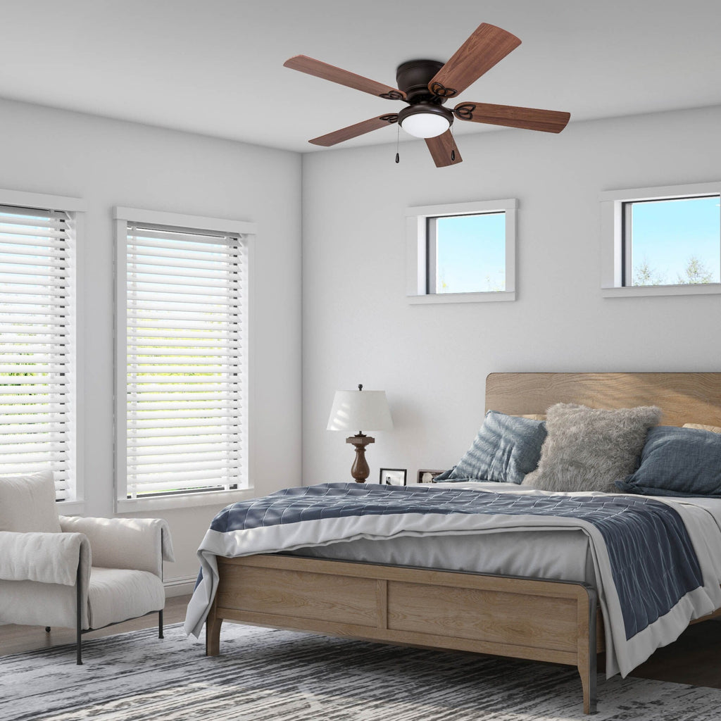 Ventilateur de plafond intérieur traditionnel Prominence Home Benton 52 avec éclairage LED et chaînettes