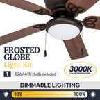 Ventilateur de plafond intérieur traditionnel Prominence Home Benton 52 avec éclairage LED et chaînettes