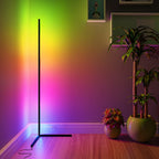 Lampadaire d'angle minimaliste LED en métal RGB 55
