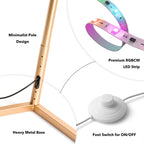 Lampadaire d'angle minimaliste LED en métal RGB 55