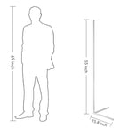 Lampadaire d'angle minimaliste LED en métal RGB 55