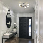 Plafonnier semi-encastré Sputnik moderne en métal léger de 60 cm (23,62 po)