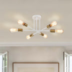 Plafonnier semi-encastré Sputnik moderne en métal léger de 60 cm (23,62 po)