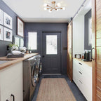 Plafonnier semi-encastré Sputnik moderne en métal léger de 60 cm (23,62 po)