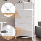 Commode verticale à 6 tiroirs de rangement par Crestlive Products