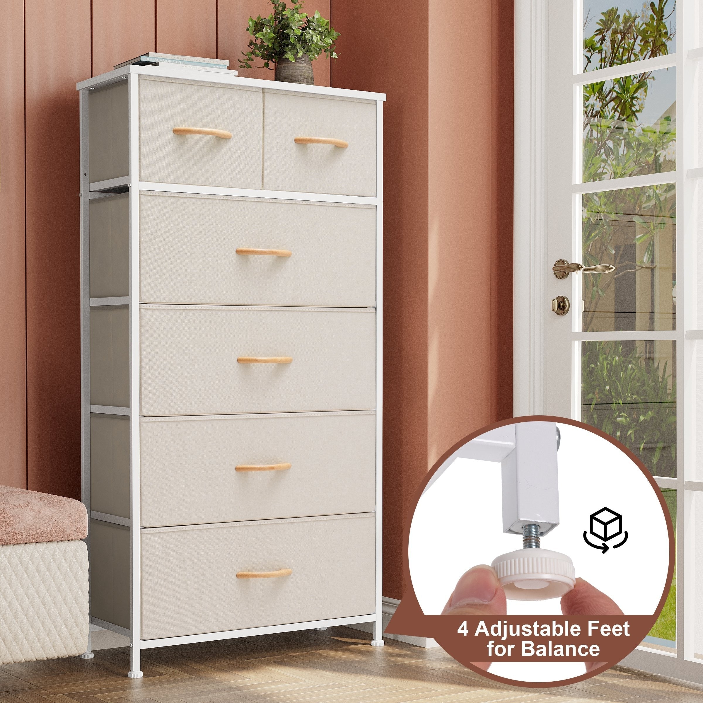 Commode verticale à 6 tiroirs de rangement par Crestlive Products