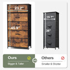 Commode verticale à 6 tiroirs de rangement par Crestlive Products