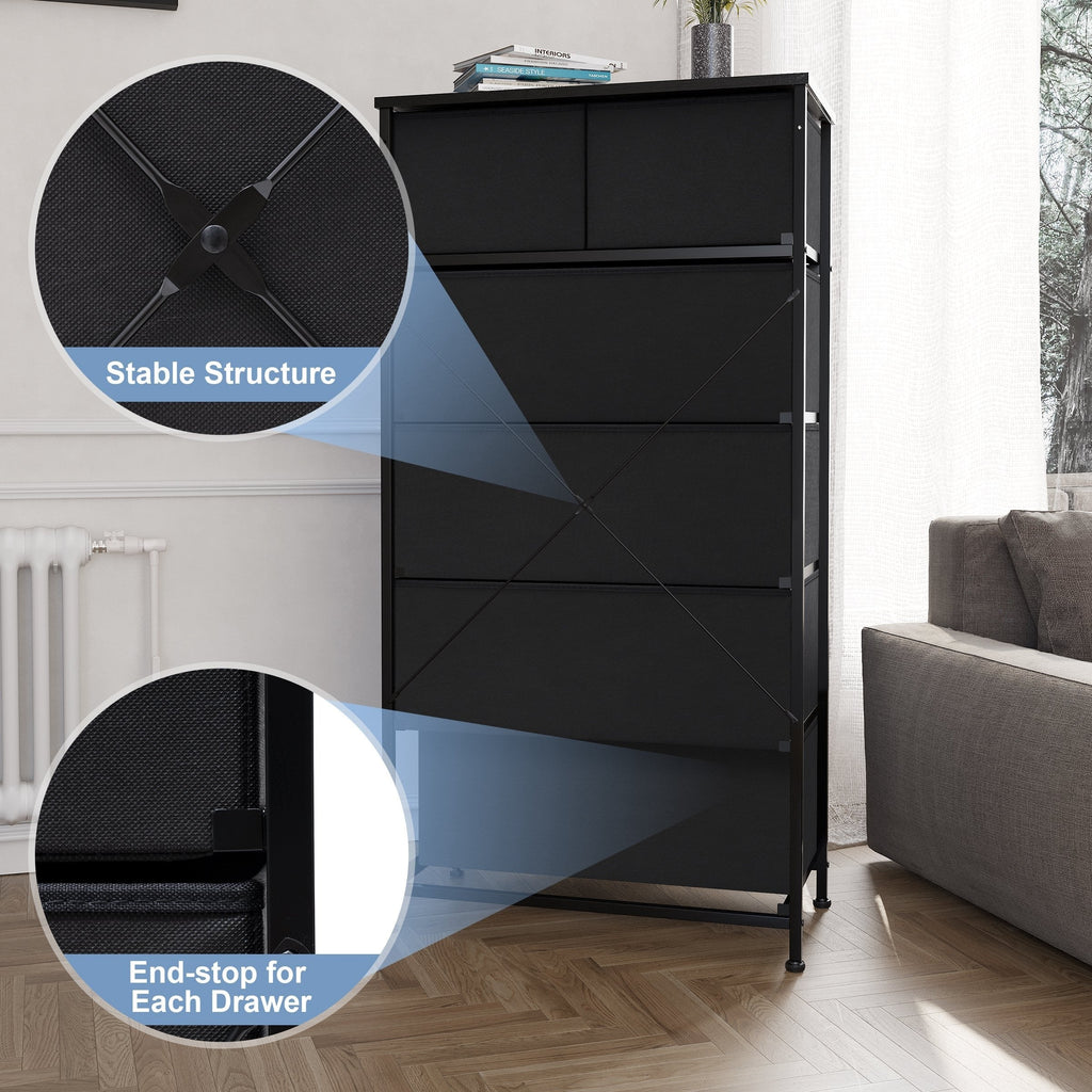 Commode verticale à 6 tiroirs de rangement par Crestlive Products