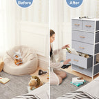 Commode verticale à 6 tiroirs de rangement par Crestlive Products