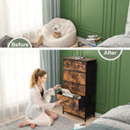 Commode verticale à 6 tiroirs de rangement par Crestlive Products