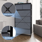 Commode verticale à 6 tiroirs de rangement par Crestlive Products