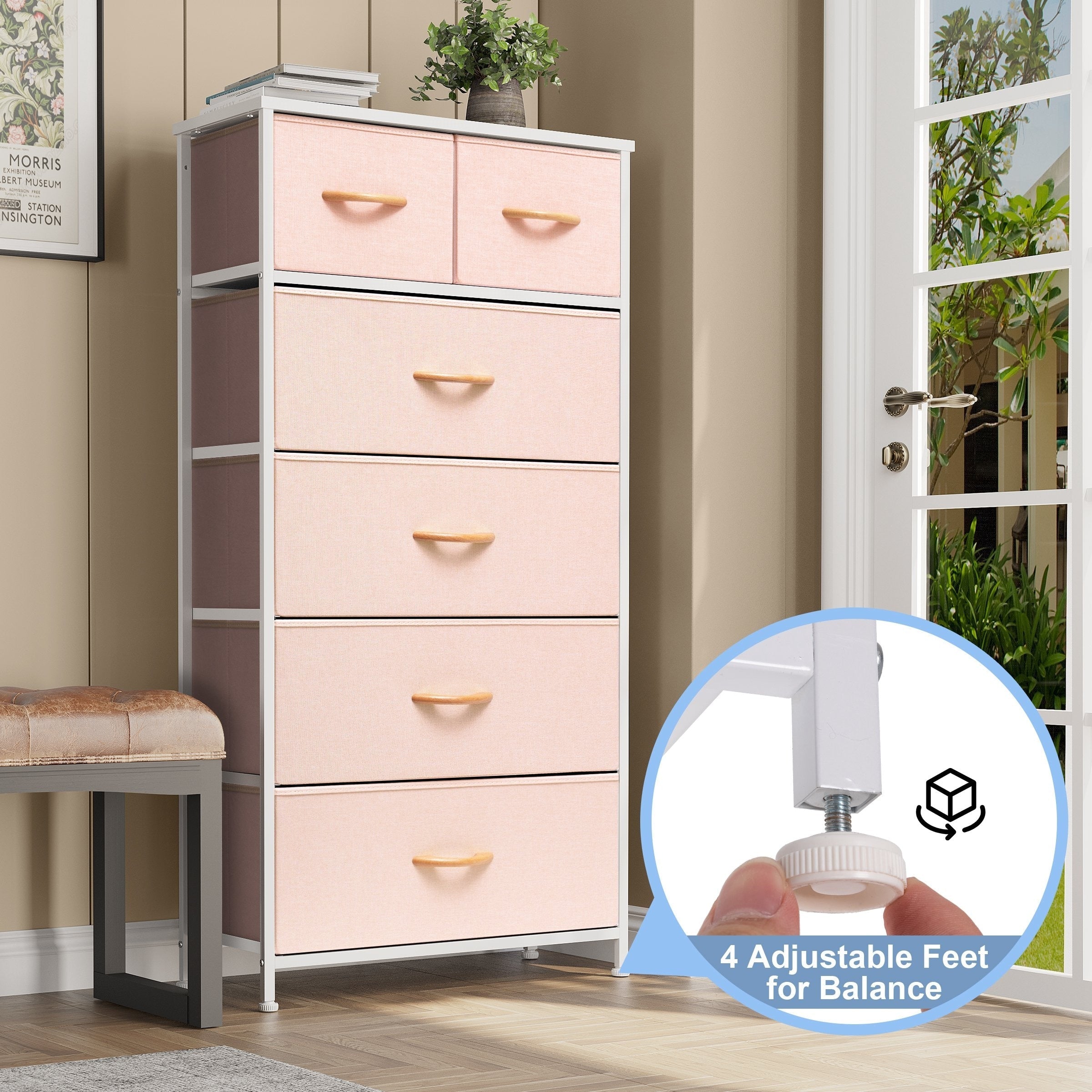 Commode verticale à 6 tiroirs de rangement par Crestlive Products