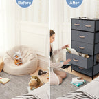 Commode verticale à 6 tiroirs de rangement par Crestlive Products