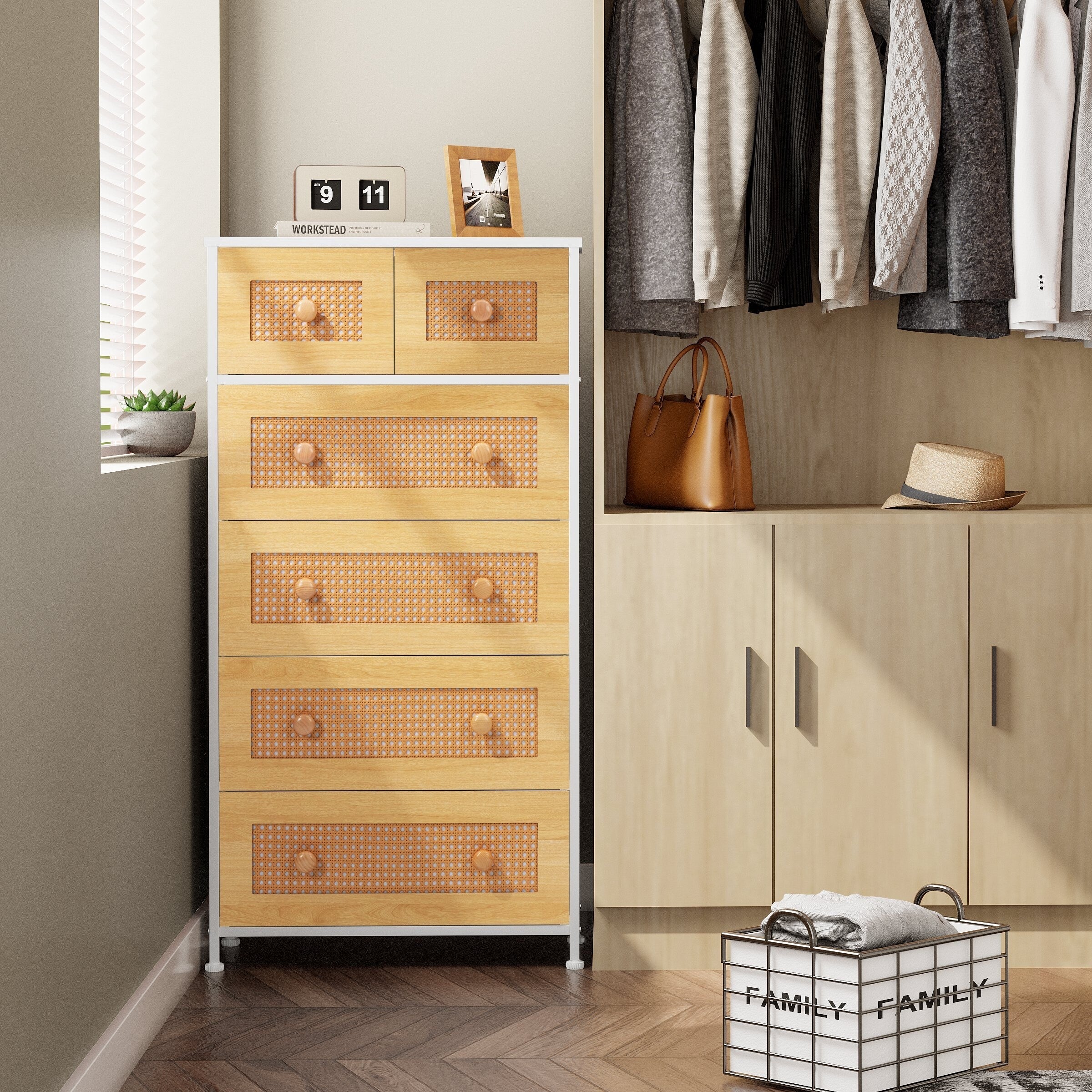 Commode verticale à 6 tiroirs de rangement par Crestlive Products