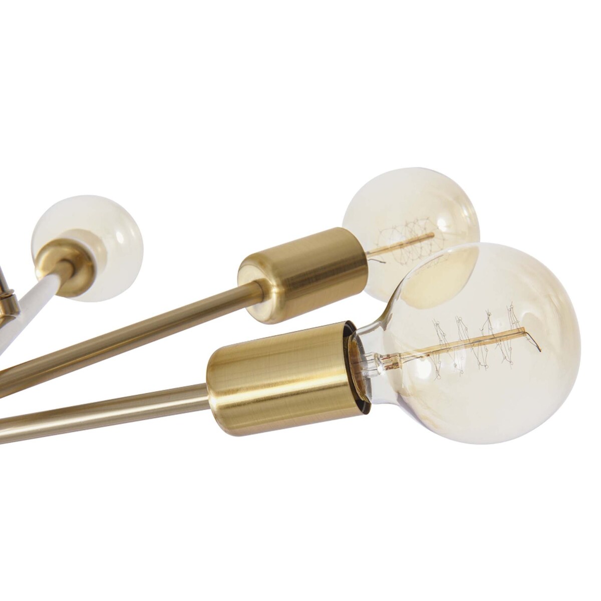 Plafonnier semi-encastré Sputnik moderne en métal léger de 60 cm (23,62 po)