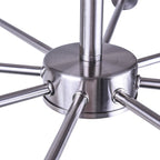 Plafonnier semi-encastré Sputnik noir/doré, idéal pour salon, cuisine, bureau, chambre ou hall d'entrée.