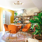 Plafonnier semi-encastré Sputnik noir/doré, idéal pour salon, cuisine, bureau, chambre ou hall d'entrée.