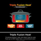 Multicuiseur de 8,5 litres, avec mijoteuse 8 en 1, faitout, cuiseur vapeur, couvercle en verre, cuillère intégrée, casserole allant au four jusqu'à 260 °C