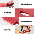 Table de massage portable 84''L réglable pour le visage, le spa et le tatouage avec transport