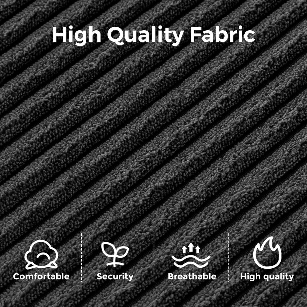 Canapé-lit pliant en velours côtelé 8 places, simple