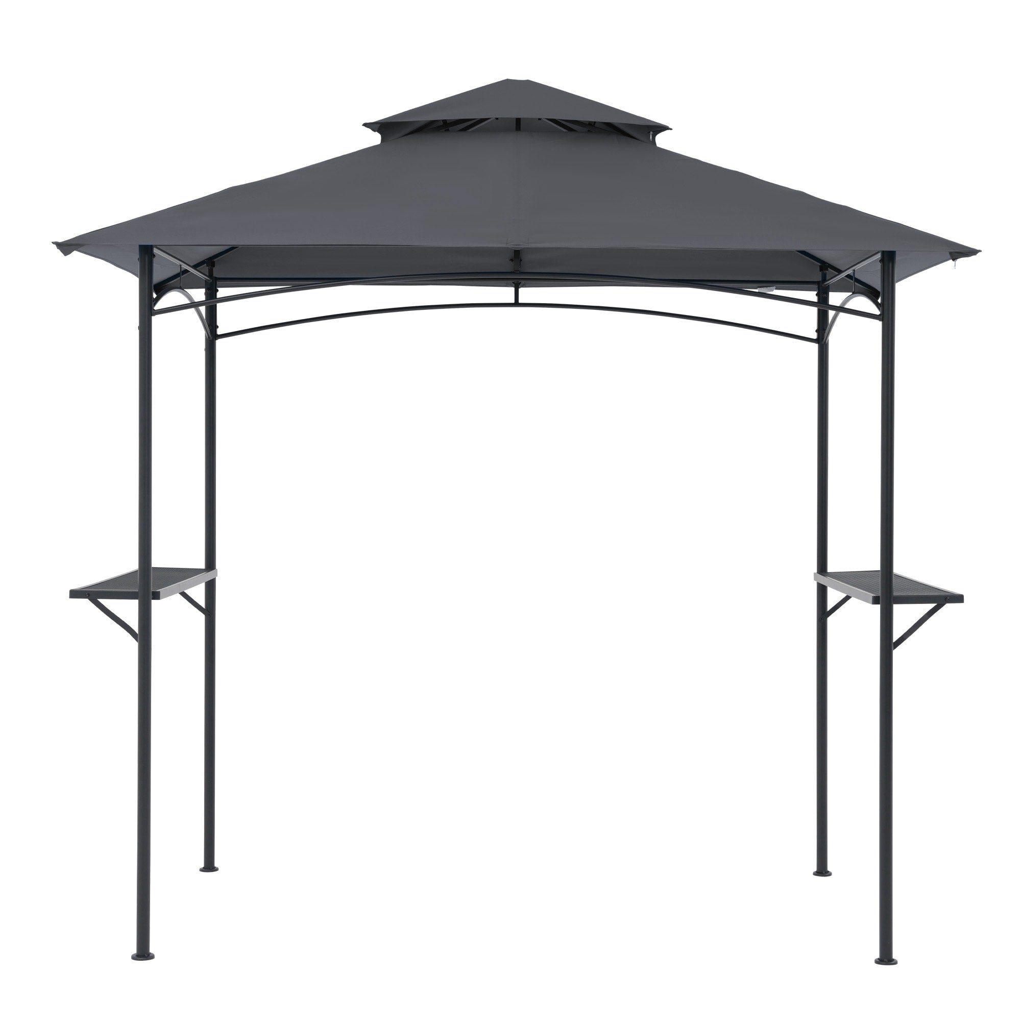 Gazebo extérieur étanche à la pluie pour barbecue, avec double paroi ventilée, 2,4 m x 1,5 m