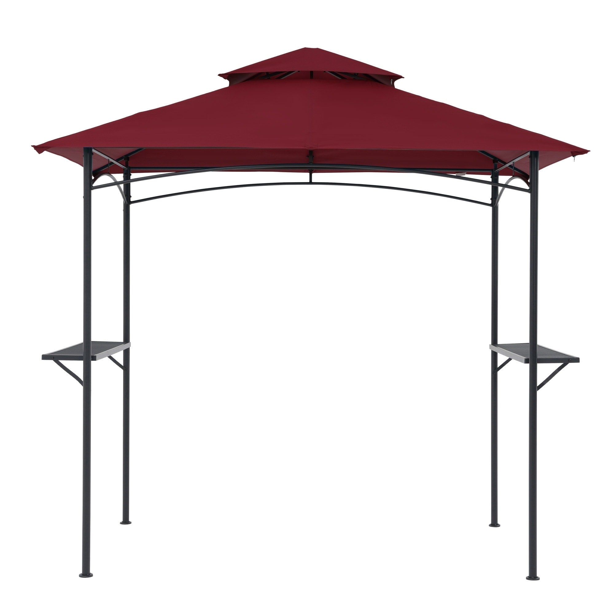 Gazebo extérieur étanche à la pluie pour barbecue, avec double paroi ventilée, 2,4 m x 1,5 m