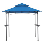Gazebo extérieur étanche à la pluie pour barbecue, avec double paroi ventilée, 2,4 m x 1,5 m