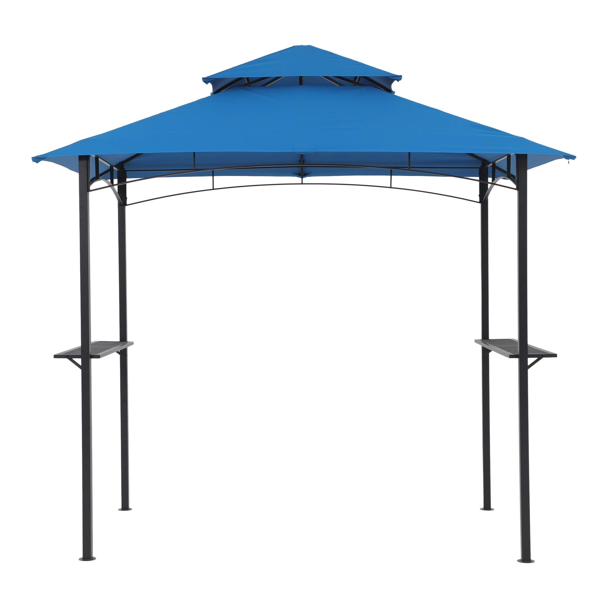 Gazebo extérieur étanche à la pluie pour barbecue, avec double paroi ventilée, 2,4 m x 1,5 m