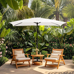 Parasol rectangulaire de terrasse 2,4 x 3 m avec manivelle et inclinaison, résistant aux UV