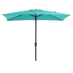 Parasol rectangulaire de terrasse 2,4 x 3 m avec manivelle et inclinaison, résistant aux UV