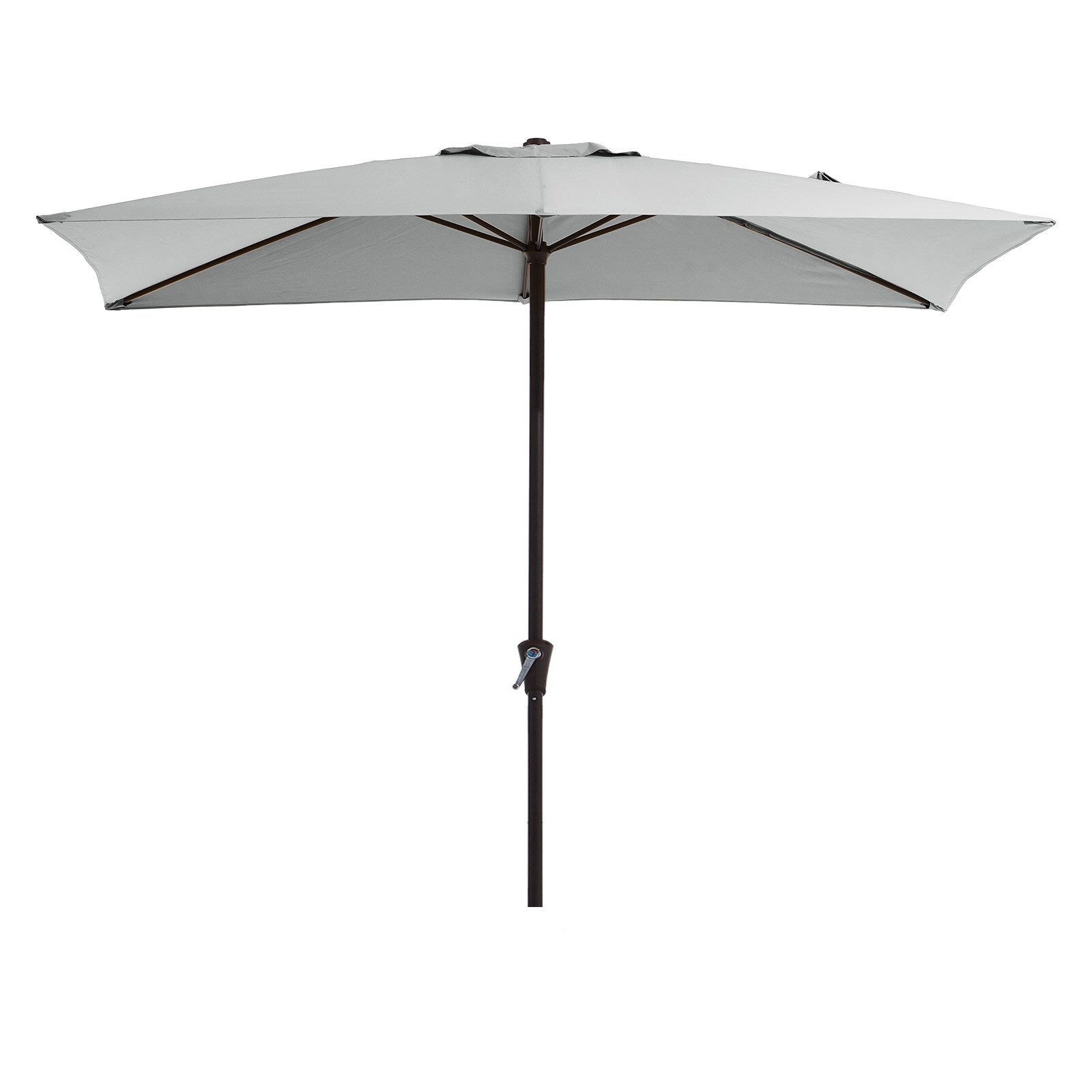 Parasol rectangulaire de terrasse 2,4 x 3 m avec manivelle et inclinaison, résistant aux UV