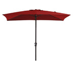 Parasol rectangulaire de terrasse 2,4 x 3 m avec manivelle et inclinaison, résistant aux UV