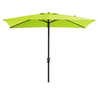 Parasol rectangulaire de terrasse 2,4 x 3 m avec manivelle et inclinaison, résistant aux UV