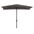 Parasol rectangulaire de terrasse 2,4 x 3 m avec manivelle et inclinaison, résistant aux UV