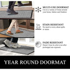 Tapis de porte A1HC neuf, durable et polyvalent, en caoutchouc polypropylène, pour usage intérieur et extérieur, toutes saisons.
